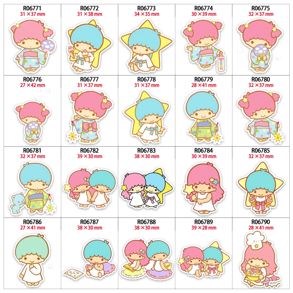 

My Little Star Japanese Cartoon Planar Resin Cabochon, DIY Handmade Materials, 10 Pcs