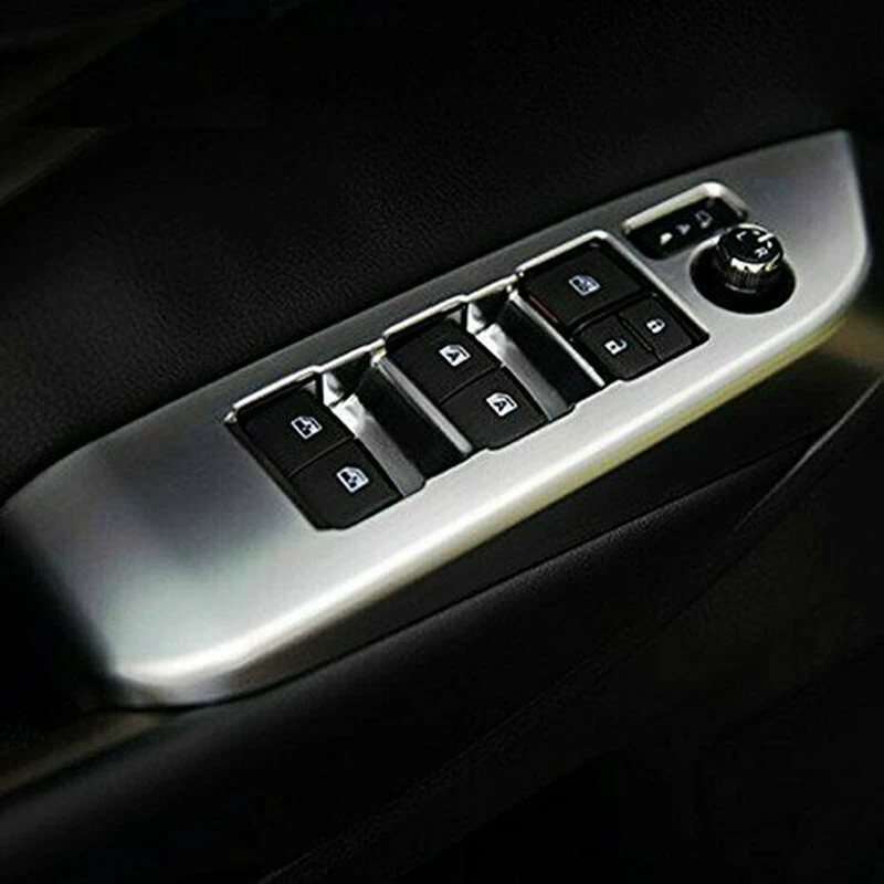Подходит для Toyota Highlander 14- автомобильный хромированный дверной оконный переключатель панель накладка