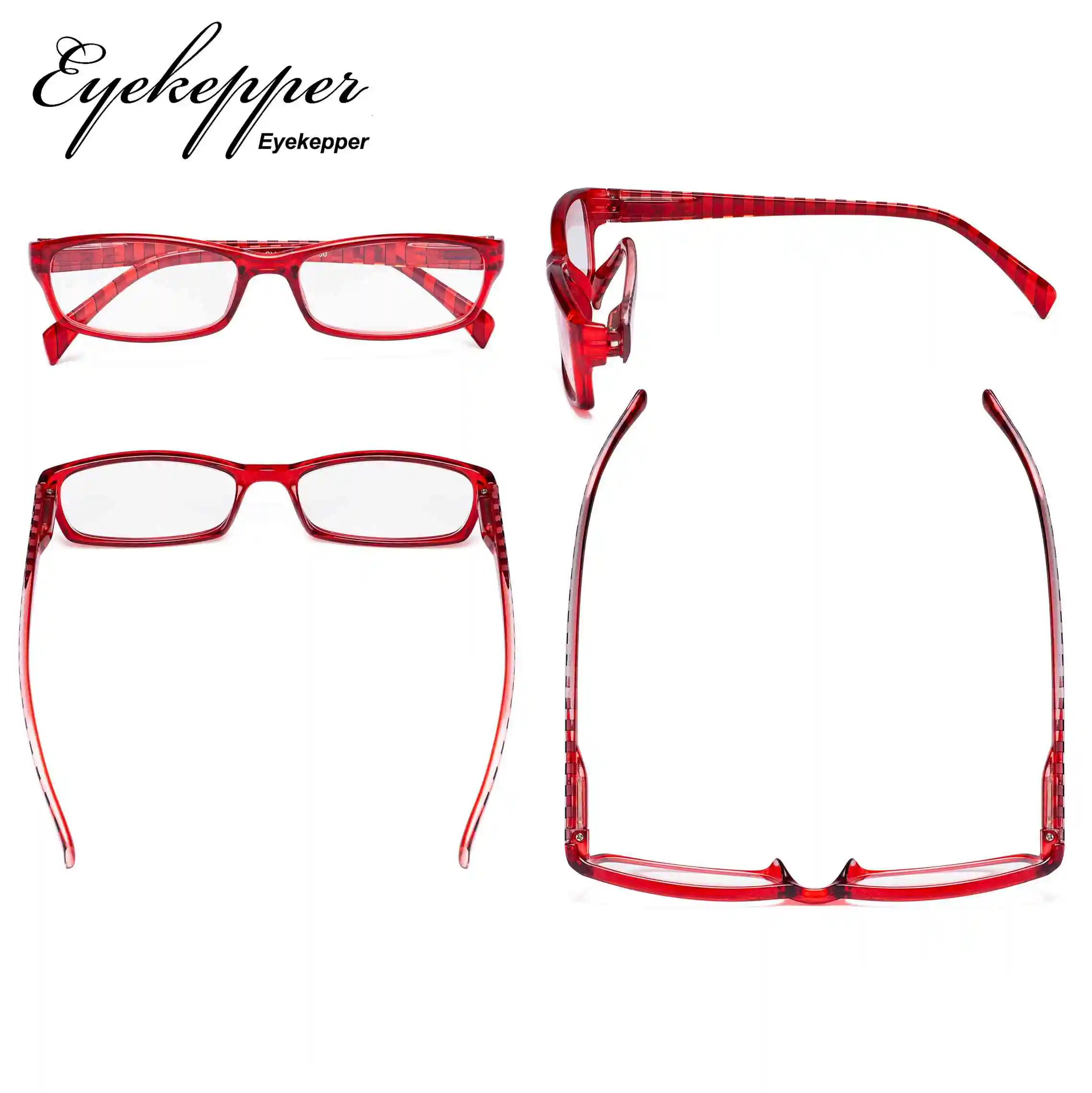 RT1803S-5pc-Mix Eyekepper женские очки для чтения-5 Пак женские Стильные Читатели с полосатыми дужками