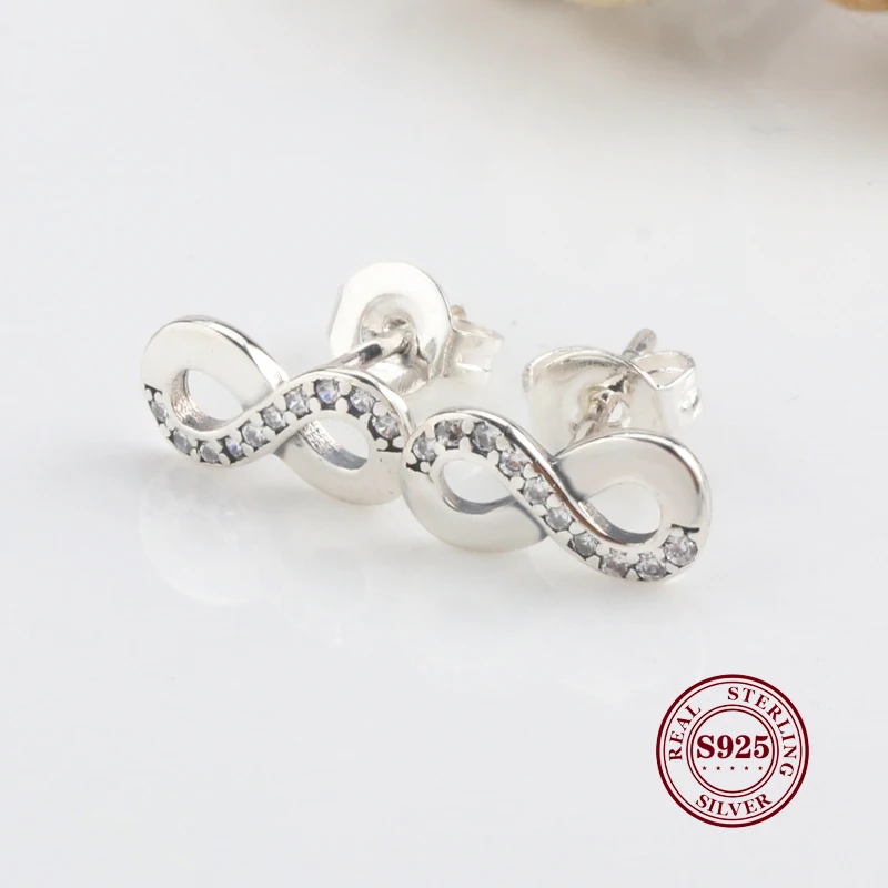 

Original 925 Sterling Silver Design Pan 8 Earrings Simple Personality For Women Gift Jewelry