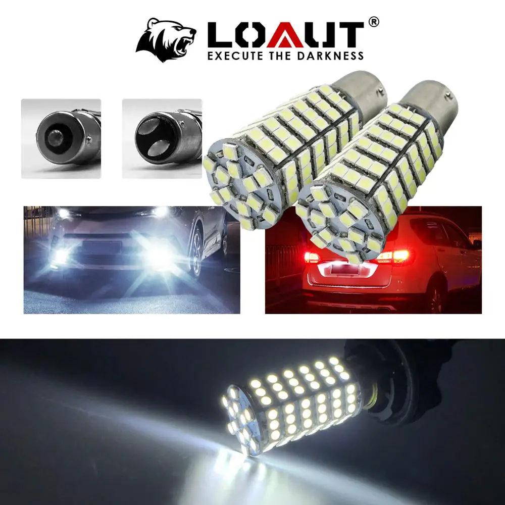 2шт 1156 1157 3528 Led 120 SMD светильник p21w bay15d ba15s P21 автомобильный тормозной задний