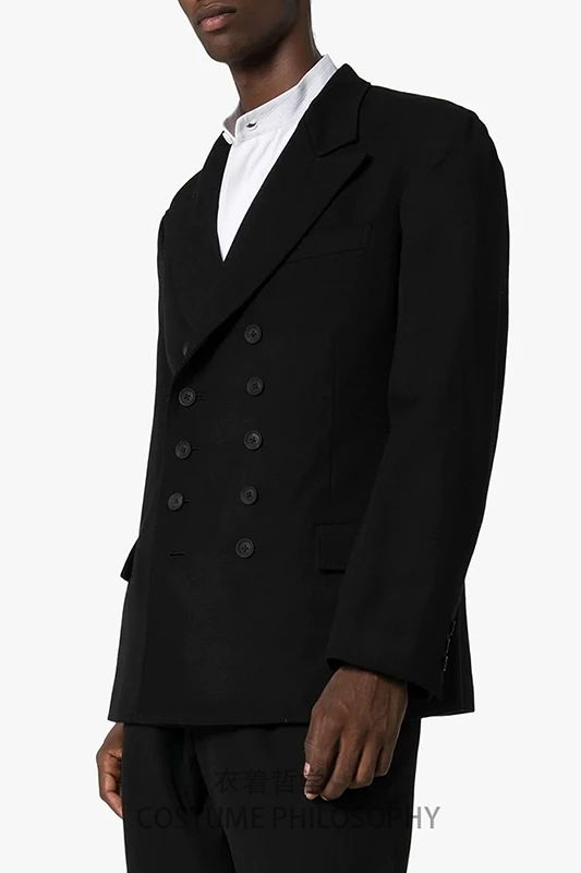 S~ 6XL! Настраиваемая новая мужская одежда индивидуальный классический двубортный костюм с несколькими пуговицами дизайна размера плюс пиджак