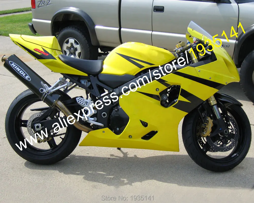 Для Suzuki GSXR 600 750 K4 2004 Φ 2005 желтая черная фотообтекатель для мотоцикла (литьё под