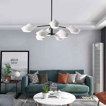

ZISIZ Postmodern Simple Chandeliers Living Room Reception Area Restaurant Bedroom Creative IndividualityNordic Pendant Lights