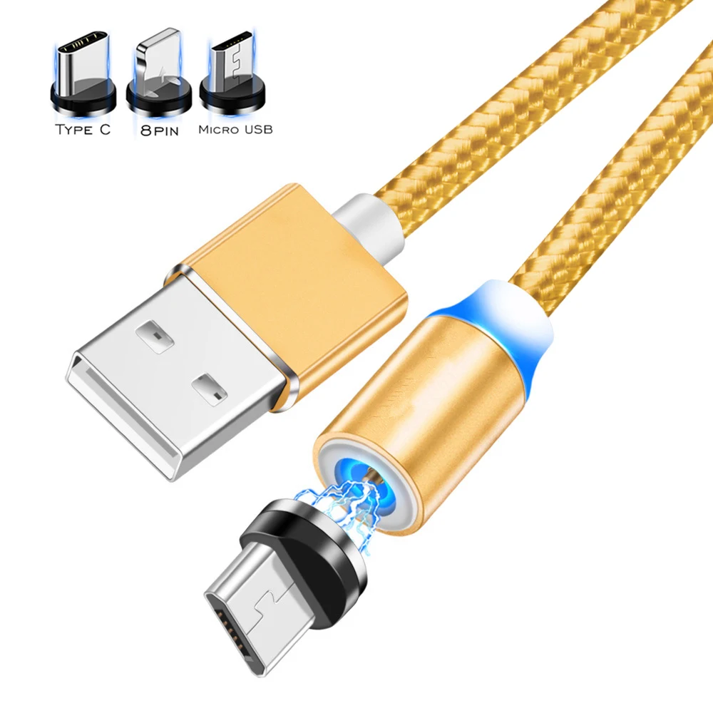 Для Samsung Galaxy S10 S10e S9 S8 Plus Note 9 8 A10 A20 A30 A40 A50 Быстрая зарядка Магнитный кабель USB Type