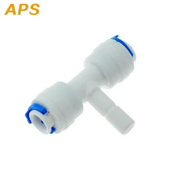 

Pipe Fitting Quick Connector Reverse Osmosis Aquarium System Coupling T Shape Tee 1/4" 3/8"OD Hose To 1/4" Pipe RO Water Plastic
