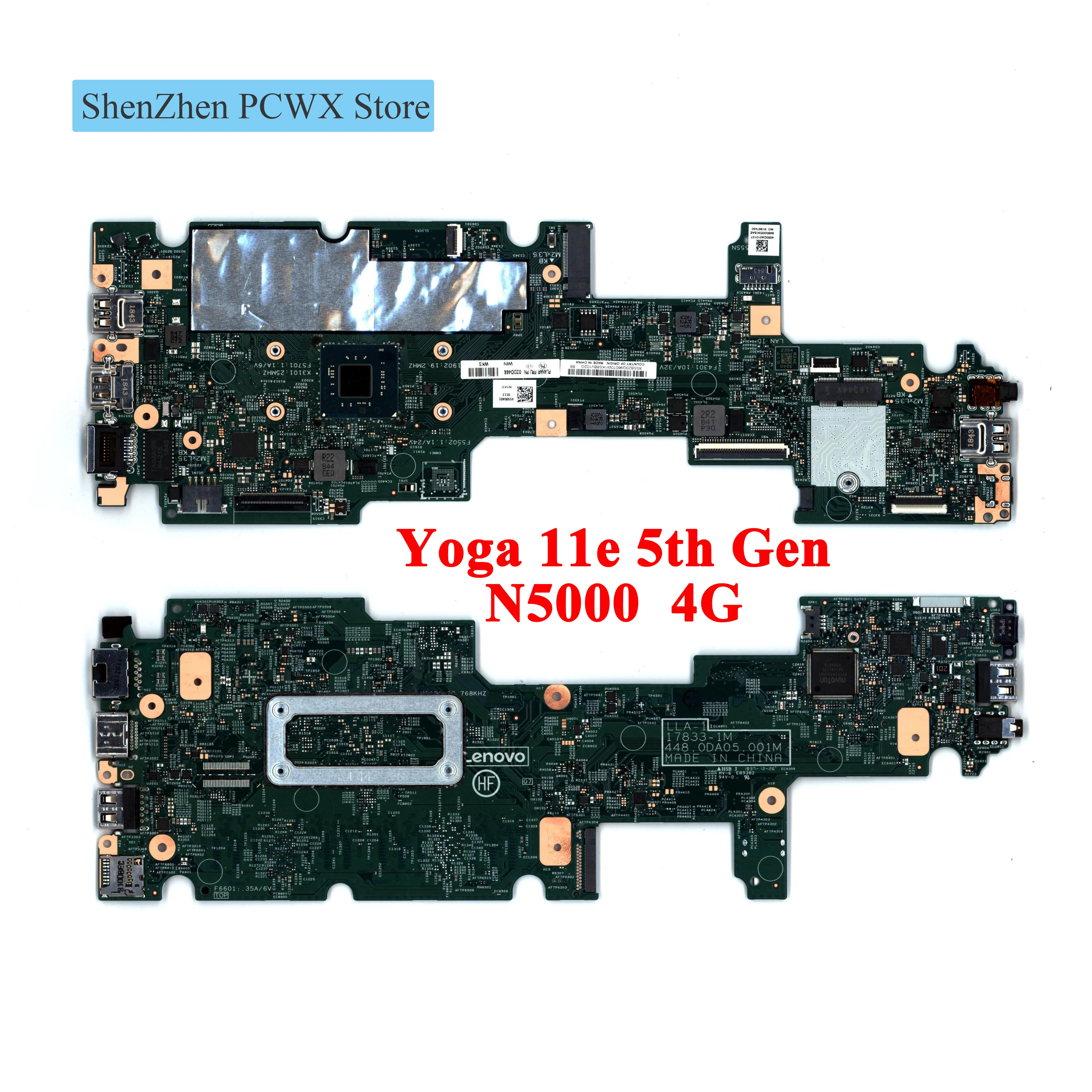 605SLP N5000 4G YG NvP WIN YT9260 LLA 1 17833 1M 448.0DA05.001M интегрированная материнская плата 02DD466 для Yoga