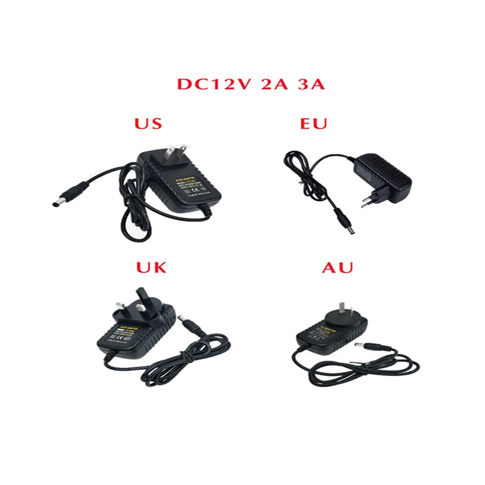 Мощность адаптер питания постоянного тока 12 V 2A 3A 5A 7A адаптер AC/DC 12 V Вольт Питание адаптер освещение Светодиодные полосы лампа монитор трансформаторы