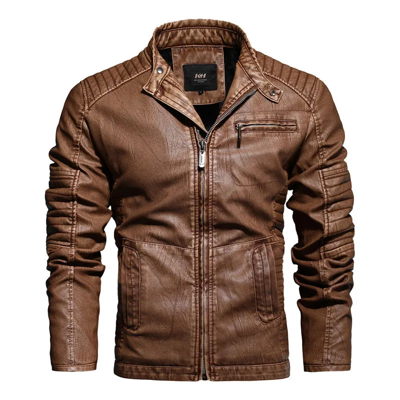 Khaki Refire gear Pilot Куртки из искусственной кожи мужские осенние армейские тактические куртки-бомберы мужские зимние теплые толстые Мотоциклетные Куртки - Цвет: Khaki