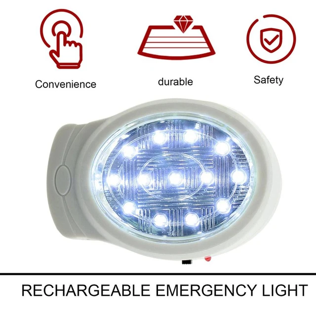 Emergency Light 13 LED Rechargeable Home Automatic Power Failure Outage  Light lamp Fire Emergency Light (US Plug)