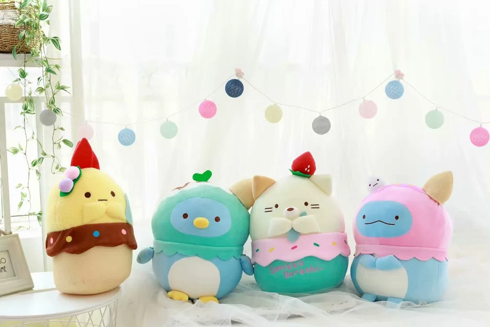 Sumikkogurashi Летняя серия мороженого, плюшевая кукла, милое животное, трансформирующаяся мягкая игрушка, подарок аниме для девушки