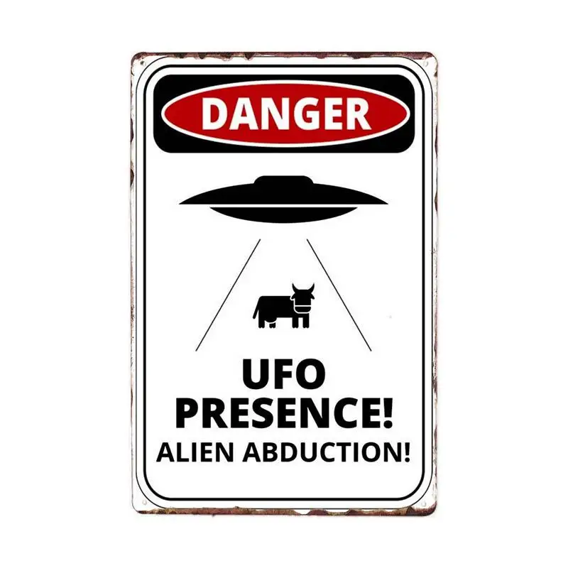 Предупреждение Area 51-металлическая жестяная вывеска НЛО Винтаж стенные бляшки Искусство Плакат Украшение картина Декор покраска металла жестяная вывеска Настенный декор - Цвет: Армейский зеленый