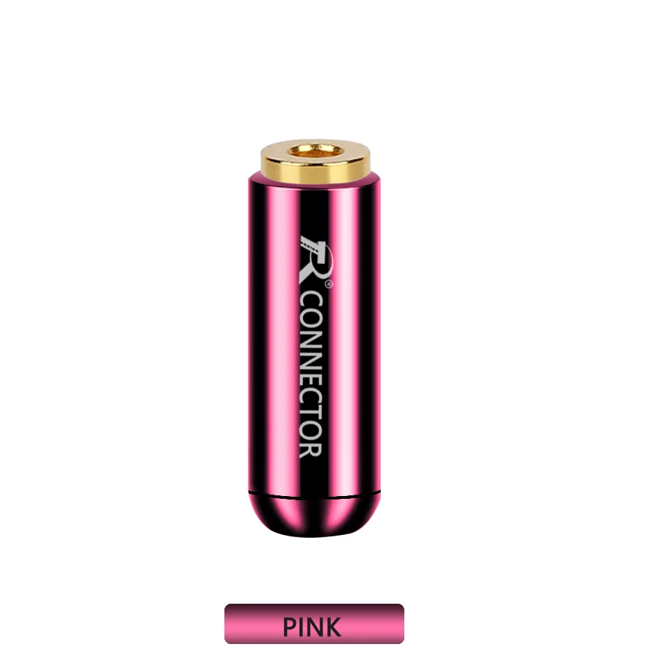 Pink 10 шт. Jack 3,5 аудио со штекера на гнездо Алюминий 3,5 мм 4-полюсный стерео разъем позолоченный разъем провода наушники "сделай сам" - Цвет: Pink
