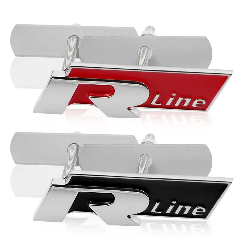 

Automobiles Motorcycles Accessories Rline Emblem Car Front Head Grill Central Label Badge With Screws Bolts