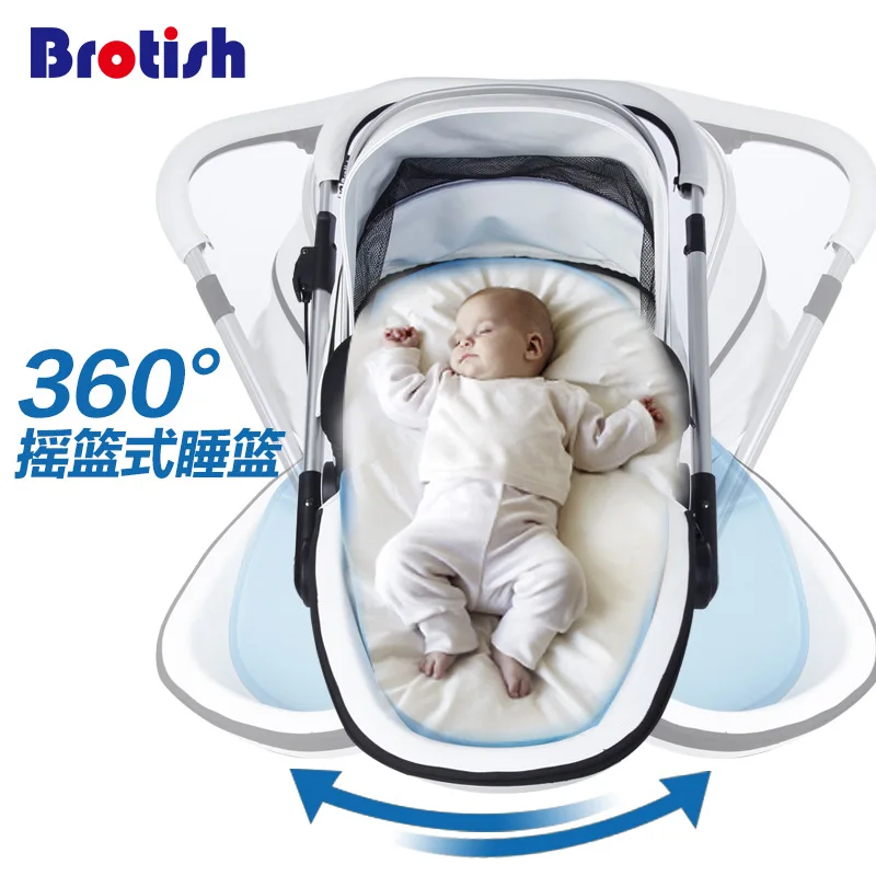  Baby stroller can sit reclining ultra light portable folding shock absorbers children push simple b