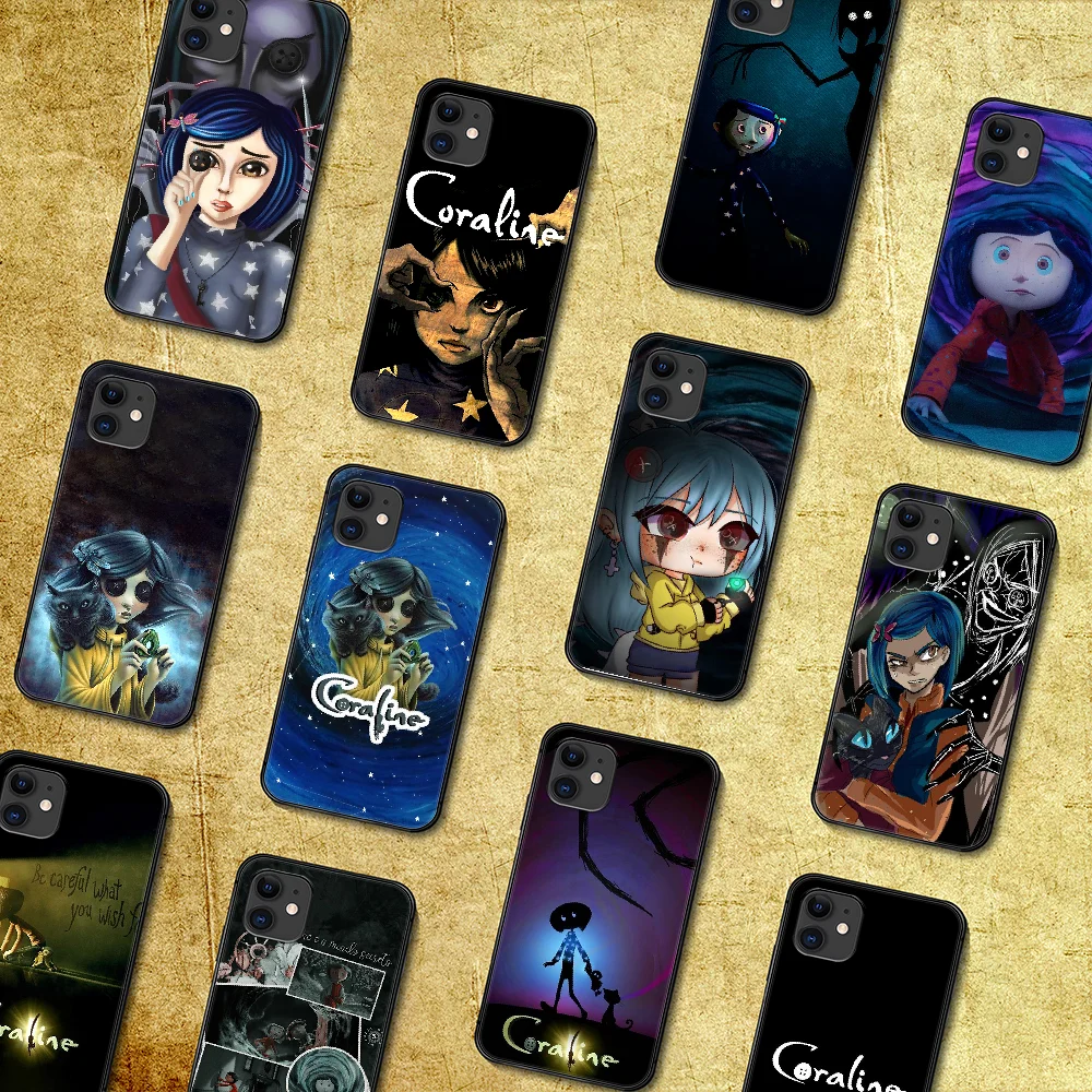 Чехол для телефона Coraline the Secret Door чехол iphone 5 5s se 2020 6 6s 7 8 12 mini plus X XS XR 11 PRO MAX черный 3D |