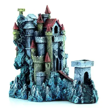 

Fantasy Castle House Aquarium Fish Tank Landscaping Decoration Vintage Decorate