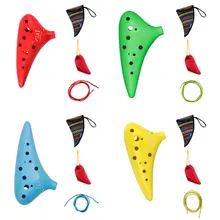 IRIN12 Отверстие C ocarina синий/зеленый/красный/желтый+ национальная ветровая посылка Q6PB