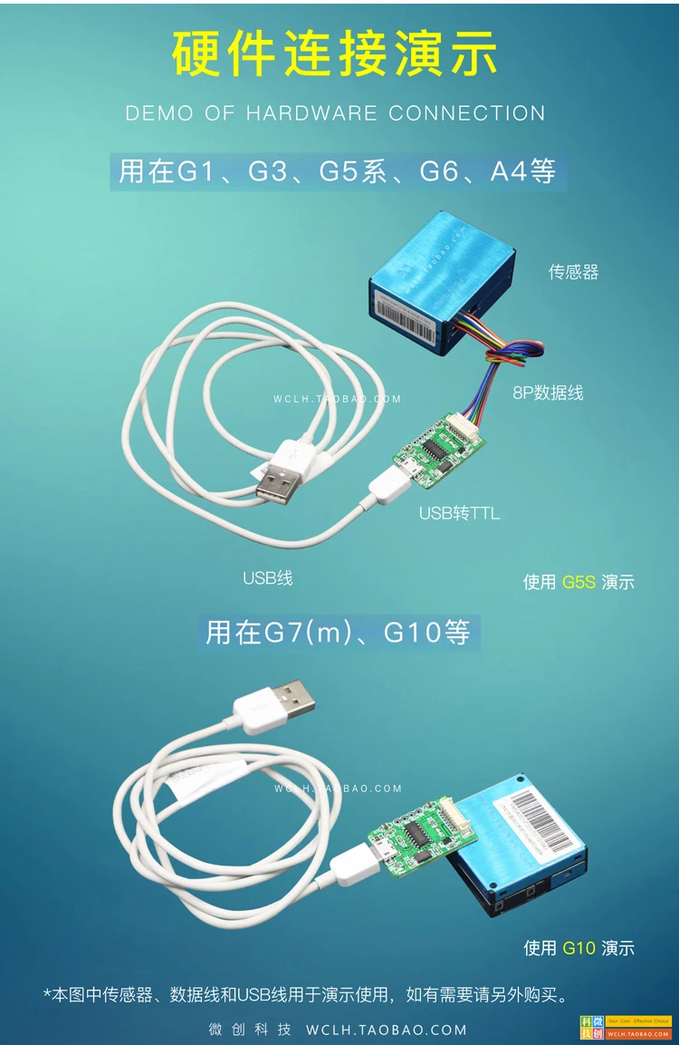 G7 G10 лазерный датчик PM2.5 адаптер пластина последовательный к USB PMS7003