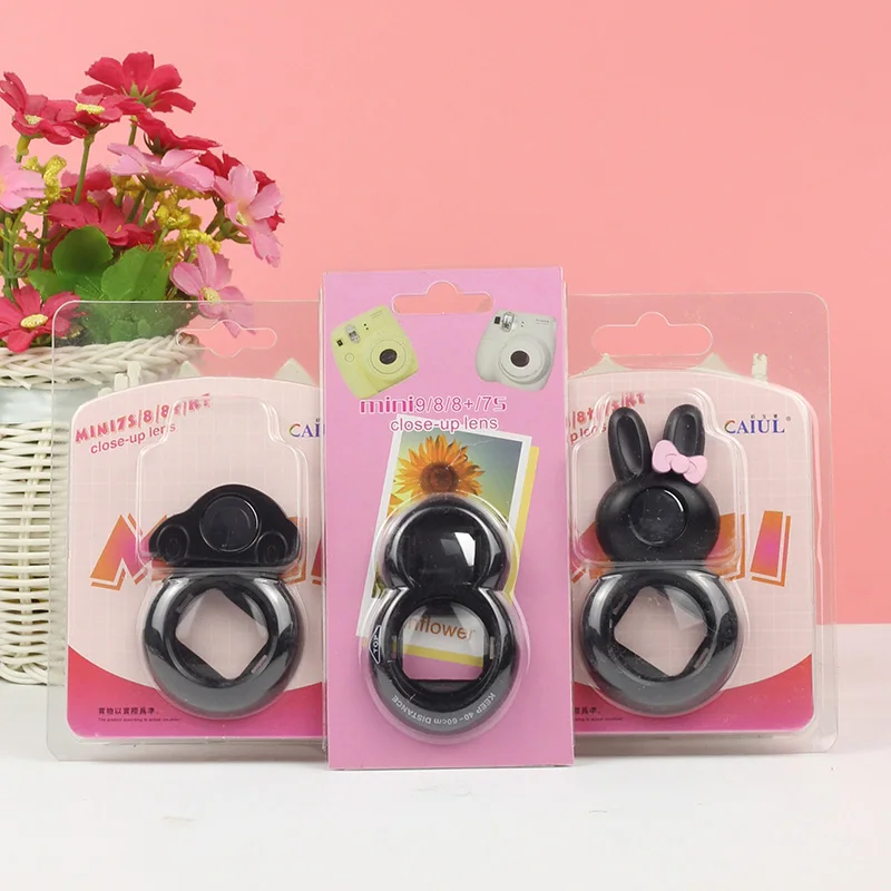 Зеленый 3 шт./партия, милый рисунок «Hello kitty» с кроликом для камеры Fujifilm Instax Mini 7s 8, зеркало для съемки селфи разных цветов - Цвет: Зеленый