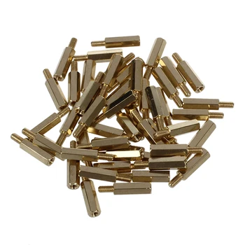 

50 Pcs Screw PCB Stand-off Spacer Hex M3 Male x M3 Female 15mm Length