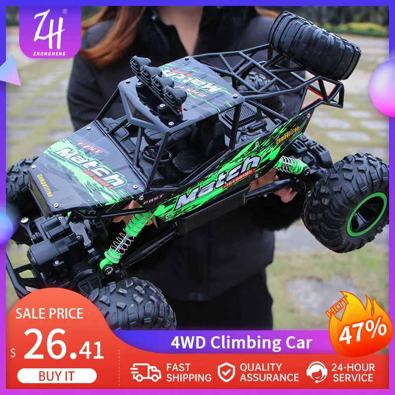 

1/12 RC Car 4WD Updated Version 2.4GHz Double Motors Off Road Climbing Car Remote Control Vehicle Toys for Boys RC Drift Gift