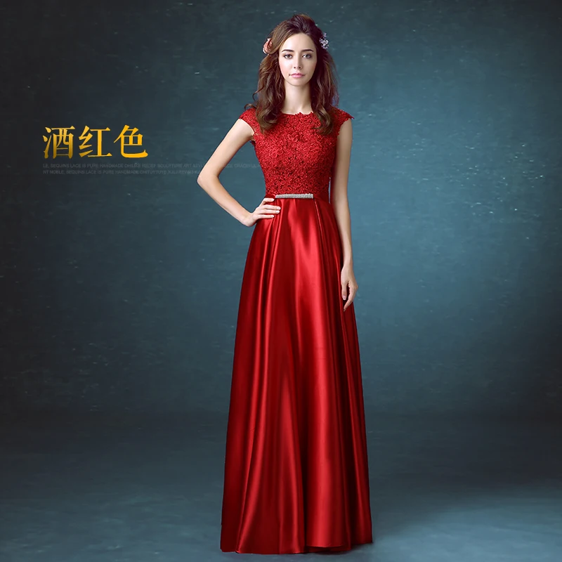 Wine Red Халат De Soiree, а-силуэт, дизайн, Шелковое кружево, элегантные вечерние платья vestido de festa, банкетные платья для официального торжества выпускного вечера - Цвет: Wine Red