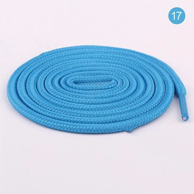 100cm/150cm Long of Round Shoelaces Shoe Strings Shoe Laces Cord Ropes for Boots Sneakers Unisex Rope Multi Color Waxed 17