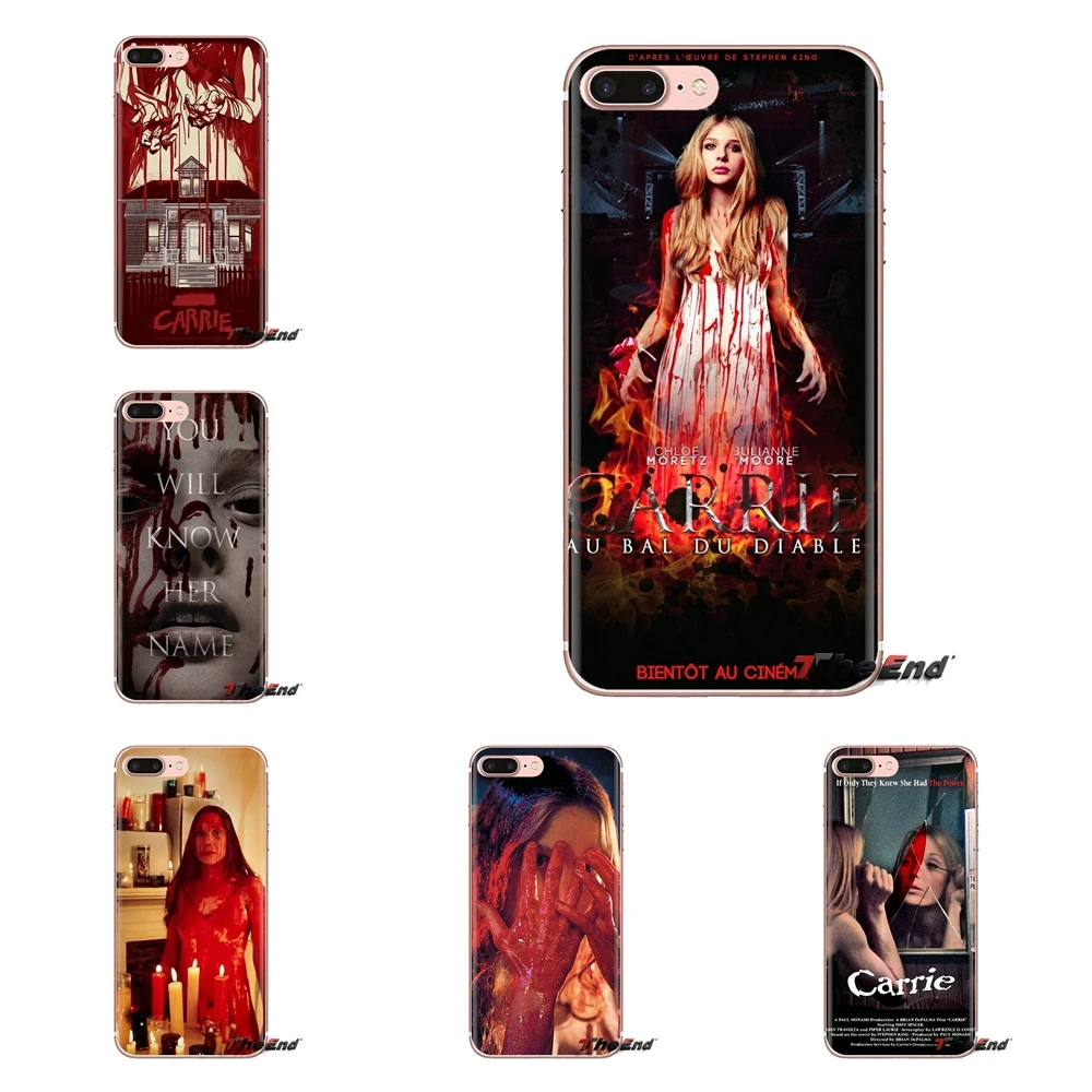 Прозрачный чехол из ТПУ для iPod Touch Apple iPhone 4 4S 5 5S SE 5C 6 6S 7 8 X XR XS Plus MAX Terror Carrie 2013 |