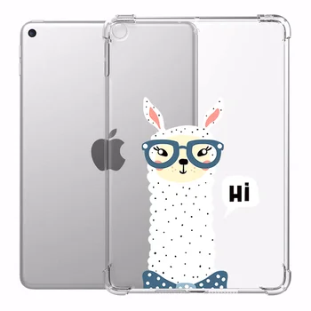 

Cartoon Alpaca Llama Anti-fall PC Soft Back Case for ipad 7th Generation 11 Pro 2020 Mini 5 ipad Air 2 Case Tablet 12.9 pro 2020