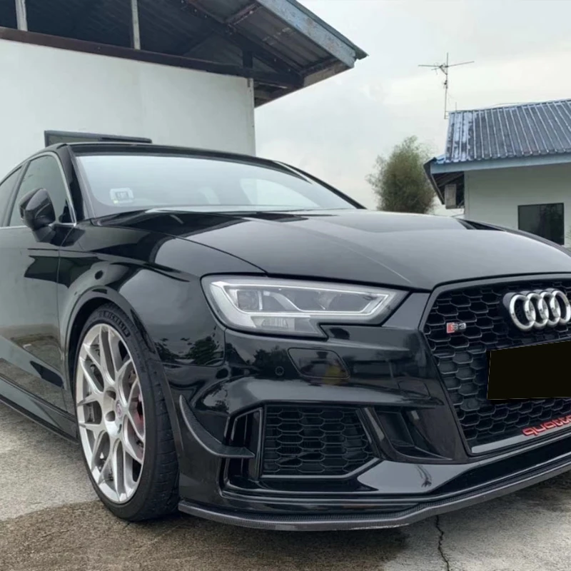 2 шт. накладки на передний бампер из углеродного волокна для Audi A3 RS3|Передние и