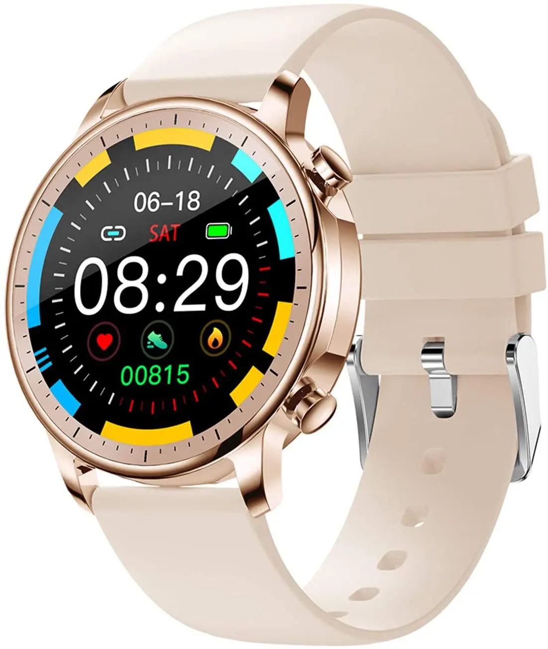 

Women's and men's couple smart watches waterproof with heart rate and blood pressure monitor fitness tracker For IOS Andriod