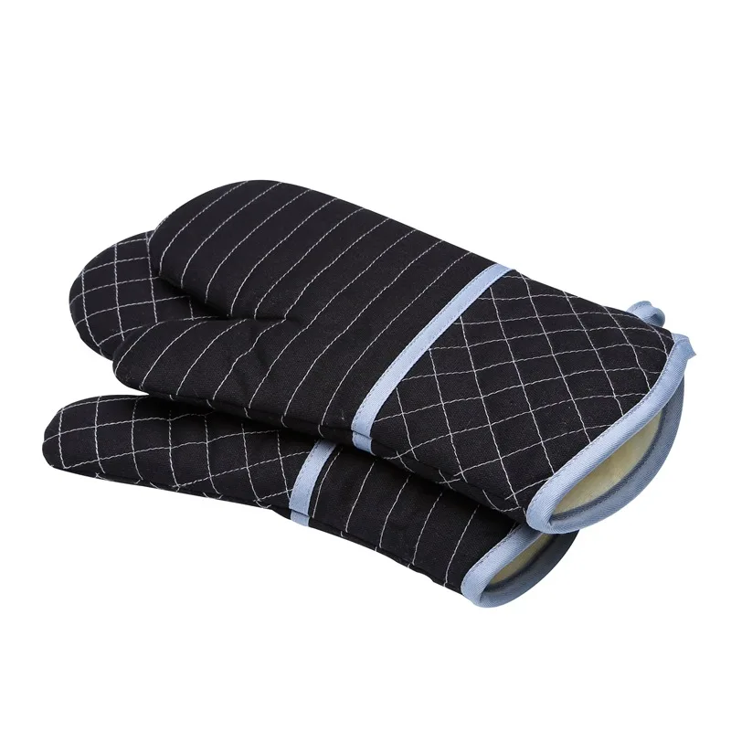 [Canvas] Profession Oven Microwave Oven Insulated Gloves High-temperature Resistant Bakery Heat Resistant Thick Long Gloves