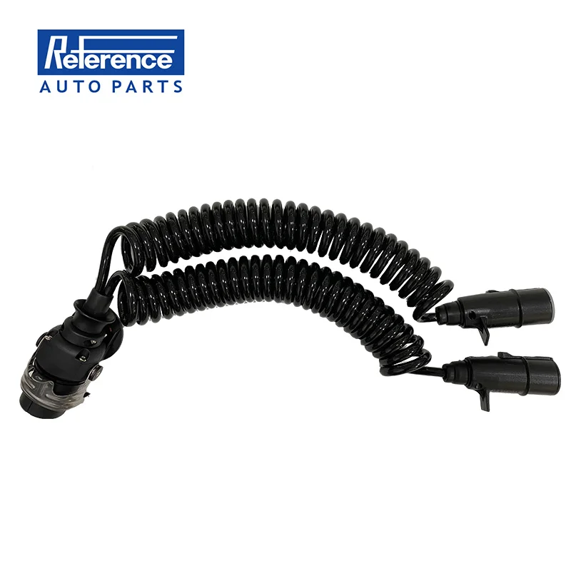 Truck Spare Parts Electrical Coil Replaces 15-7-7 Pin Trailer Plug Wiring Spring Cable Connector 21971559 With Spring Cable