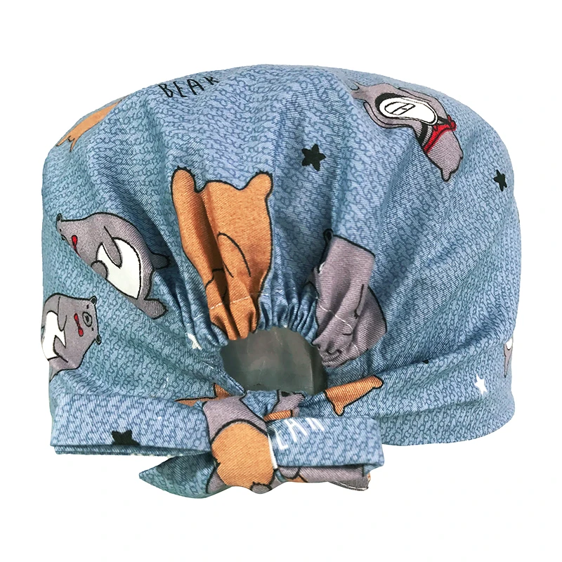 VIAOLI men women medical scrubs pharmacy Work Cap surgery nurse Hat Oral cavity Dental Clinic Pet Veterinary Surgical Cap118