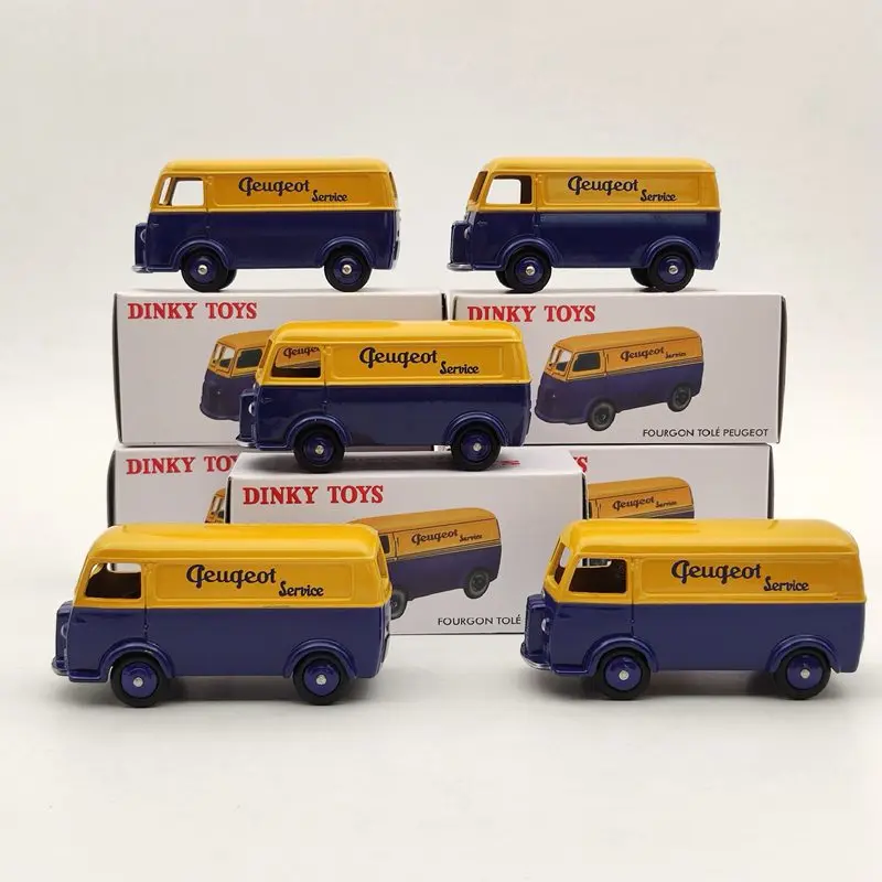 Lot of 5pcs Atlas 1:43 for Miniatures Dinky Toys 25B P~geot Fourgon Tole D.3.A Diecast Models Car