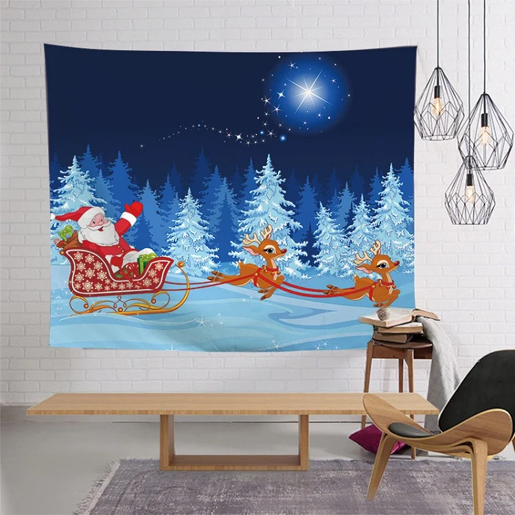 Christmas background tarpaulin wall cloth bedroom living room sofa home decor cloth tapestry