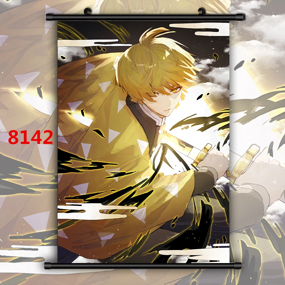 8142 Demon Slayer Kimetsu No Yaiba Аниме Манга плакат в рулоне - Цвет: 8142