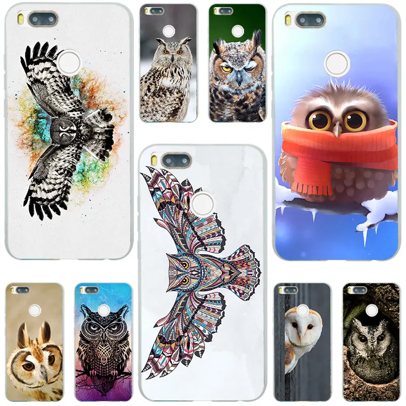 Silicone Case For Xiaomi MI CC9E 9 8 SE A3 Lite snowy owl Matte TPU Mix 2S Pocophone F1 Note 3 cover |