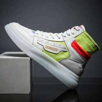 

Harajuku Fashion Sneaker For Men 2019 Autumn Winter Warm Platform Casual High Top Shoes Lace-Up Sports Fitness Running Shoes