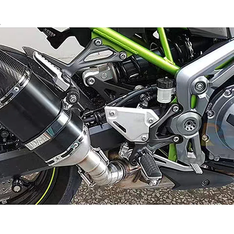 Motorcycle Exhaust Muffler Modified Connection Middle Tube Link Pipe Slip On (11)