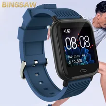 BINSSAW Smart Watches   New Sports Wristband Mens IP67 Waterproof Heart Rate Monitor Women Wristwatch Fitness Tracker Smartwatch