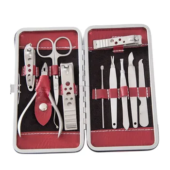 

10PCS Manicure Pedicure Set Stainless Steel Manicure Kit Nail Clipper Travel Nail Tool Manicure Nail Tool Set