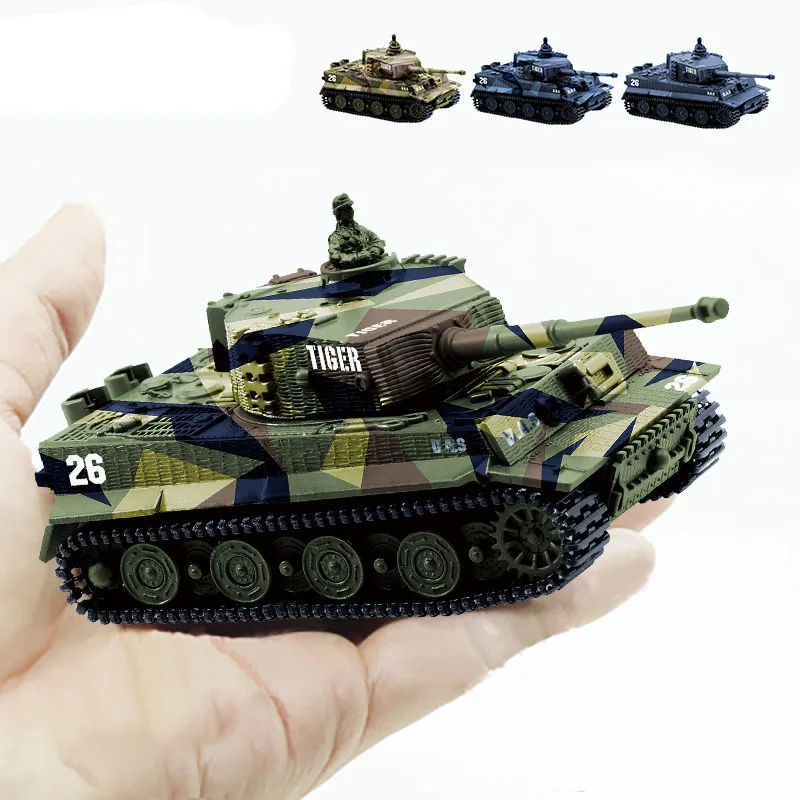 Радиоуправляемый мини танк 1:72 Германия тигр битва 1/72 высокомощный пульт