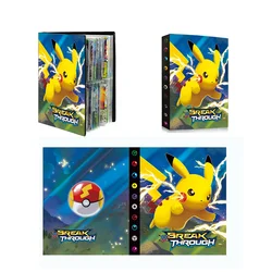 TAKARA TOMY – Album de cartes Pokemon, avec porte cartes de jeu VMAX GX EX, 240 cartes, cadeaux pour enfants 