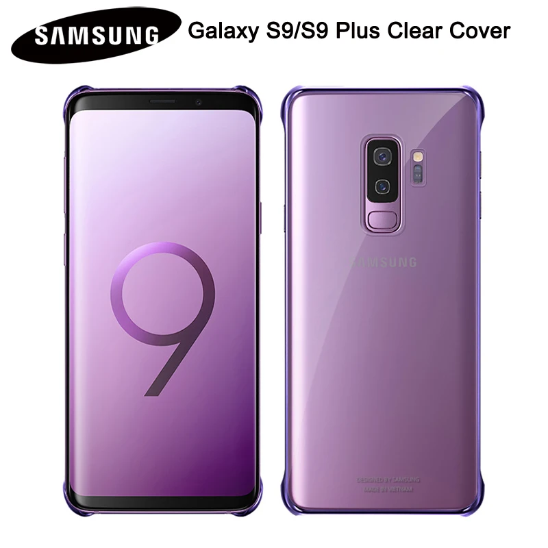 100% Оригинальный чехол для телефона Samsung GALAXY S9 G9600 + Plus G9650 прозрачный мягкий