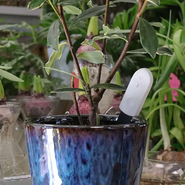 Pontos Növénymonitor Páratartalom -Mérő Talaj Nedvességtartalmú Virágmonitor Száraz Nedves Kerti Okos Otthon, Fényjelzővel - Image 5