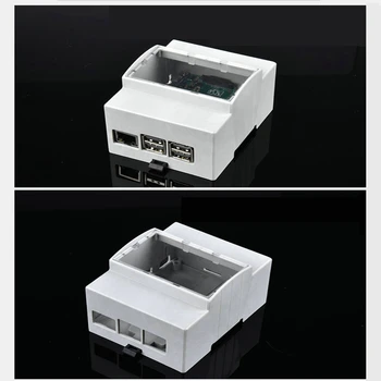 Carcasa de ABS para Raspberry Pi 4 modelo B, carcasa protectora blanca para RPI 3 Modelo B + 1