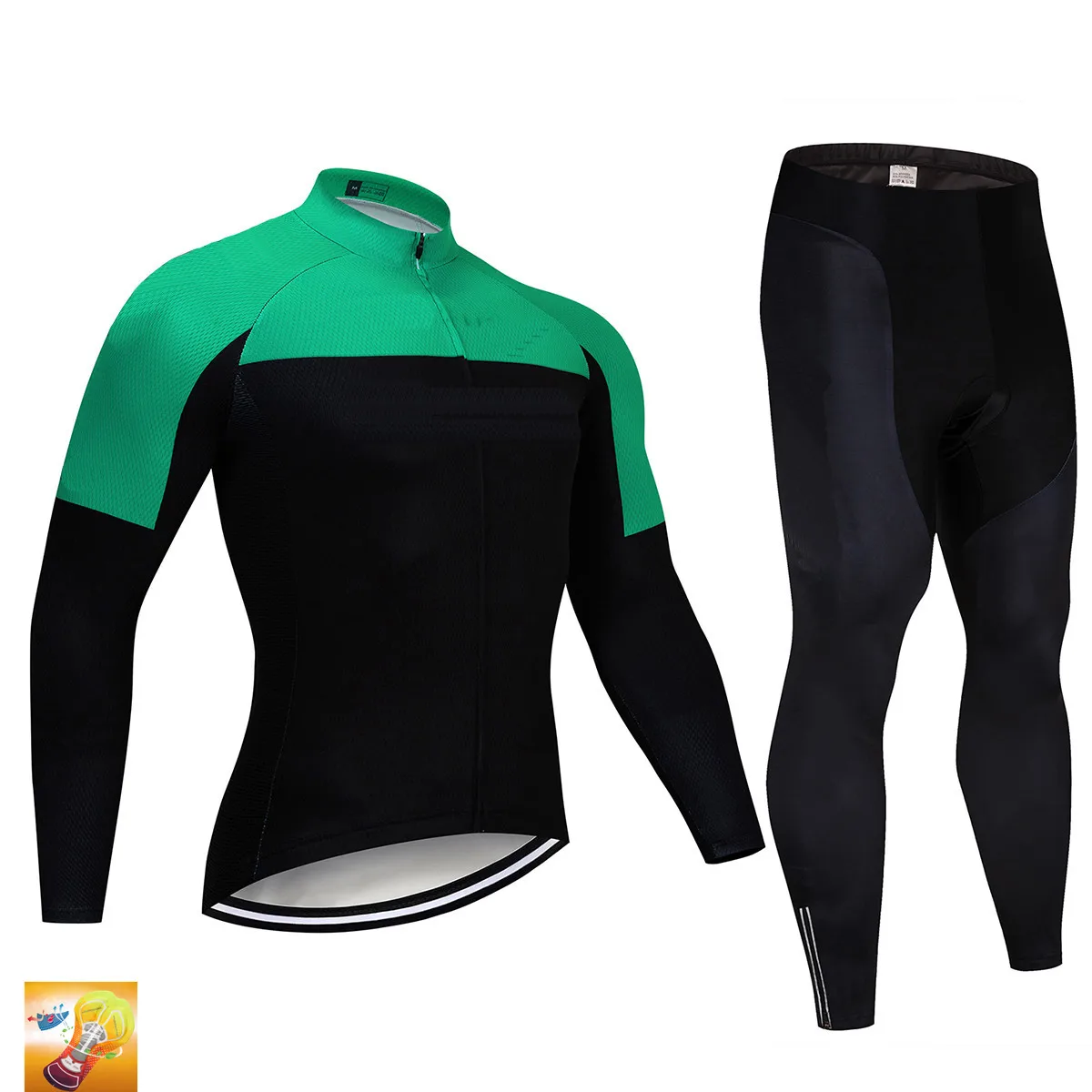 Pro UCI Team зеленая велосипедная майка 20D Pad велосипедные штаны Ropa Ciclismo мужская Весенняя/Осенняя велосипедная одежда