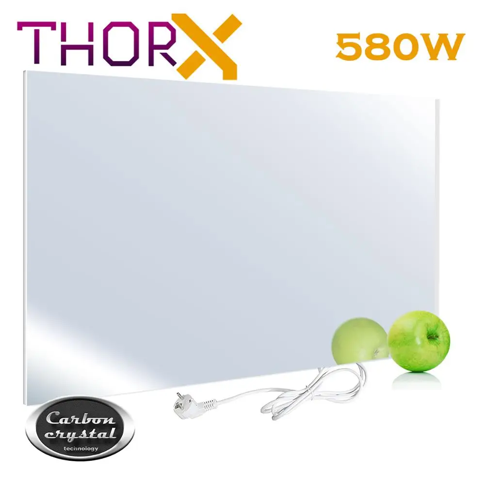 ThorX A580-M инфракрасная панель нагревателя 580 ватт 60x100 см зеркальная стеклянная углеродная кристаллическая технология